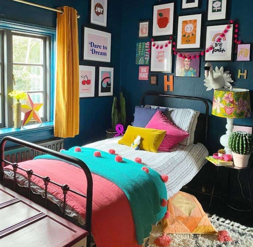 Colorful boho bedroom ideas