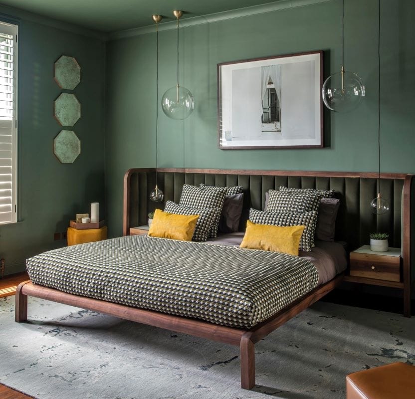 Best green bedroom design ideas