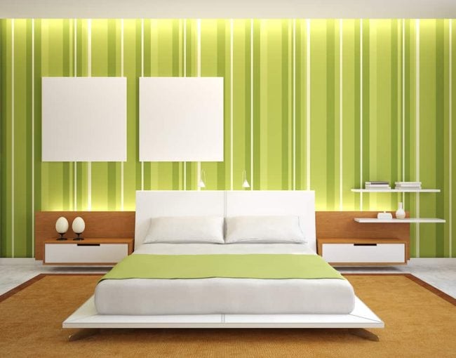 Modern green bedroom ideas
