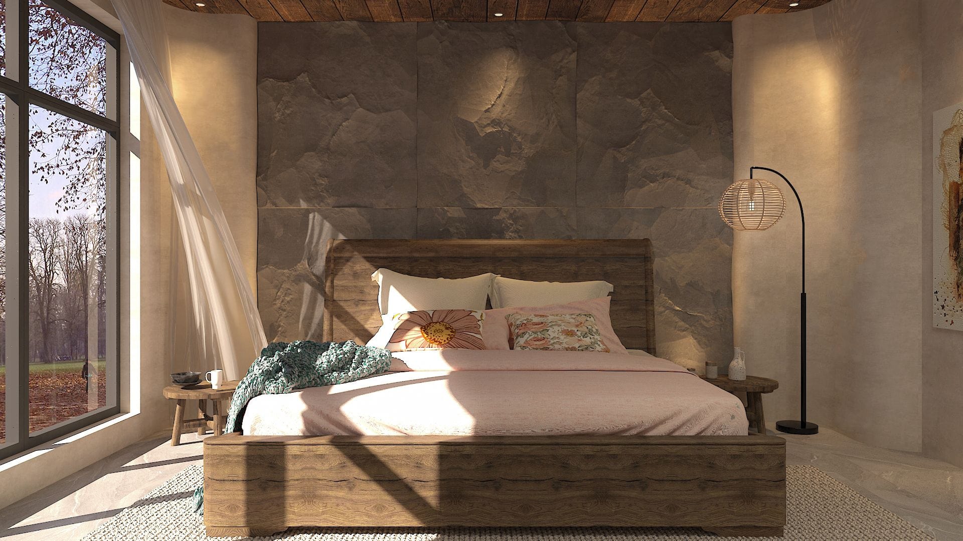 Restful Wabi-Sabi Bedroom Design