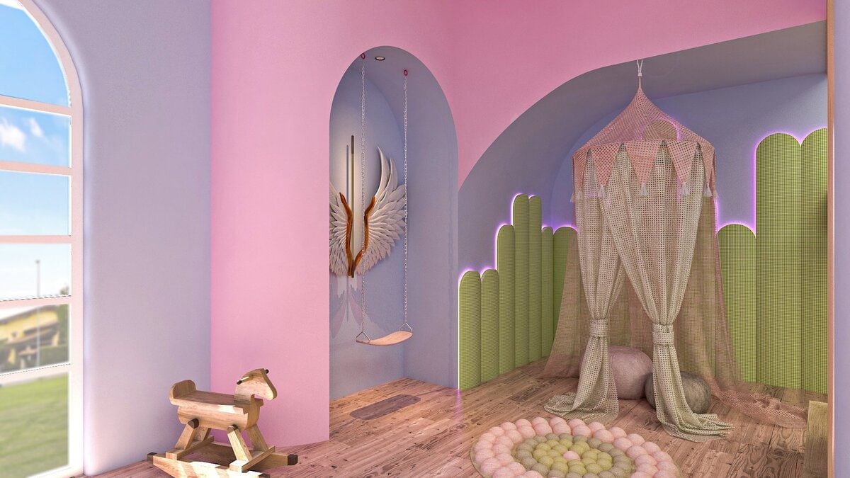Wall paint ideas for children's room by Homilo