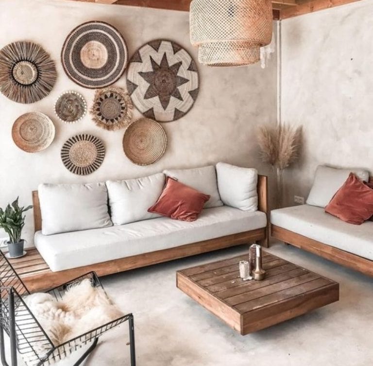 How To The Minimalist Bohemian Living Room Homilo