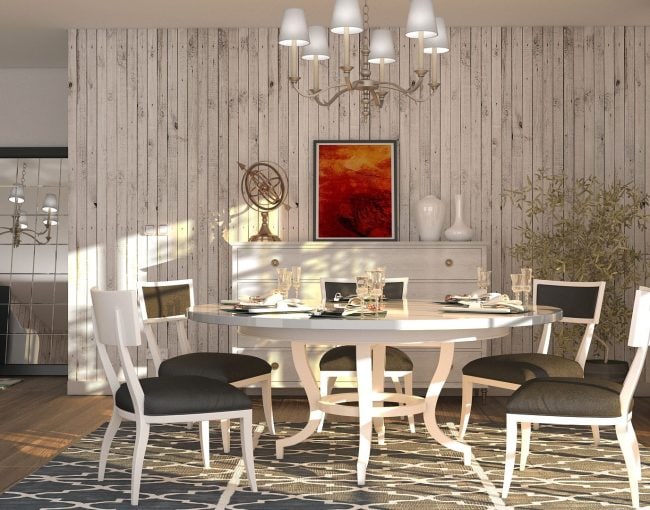 Contemporary French farmhouse dining room