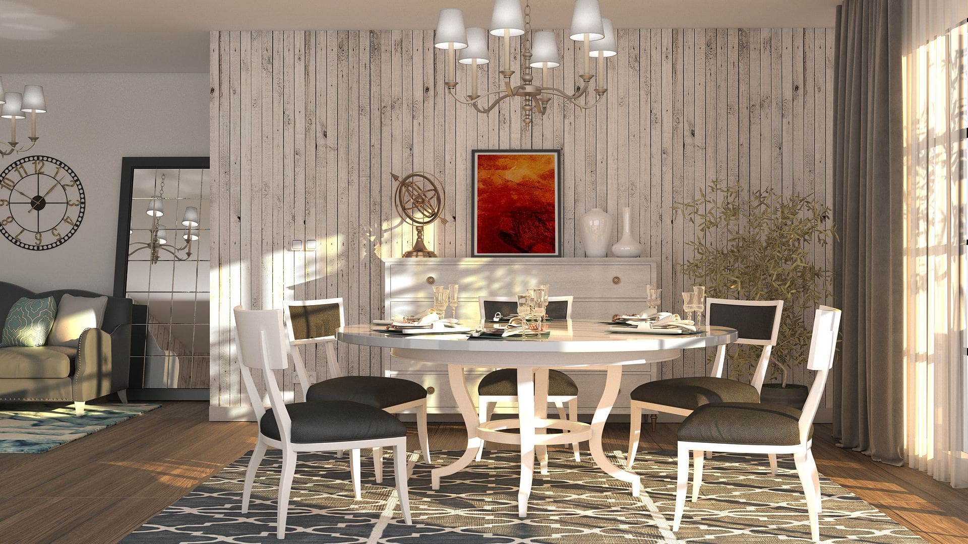 Contemporary French Farmhouse Dining Room