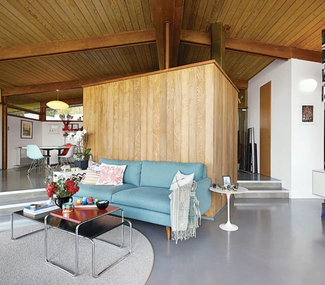 Mid century modern living room