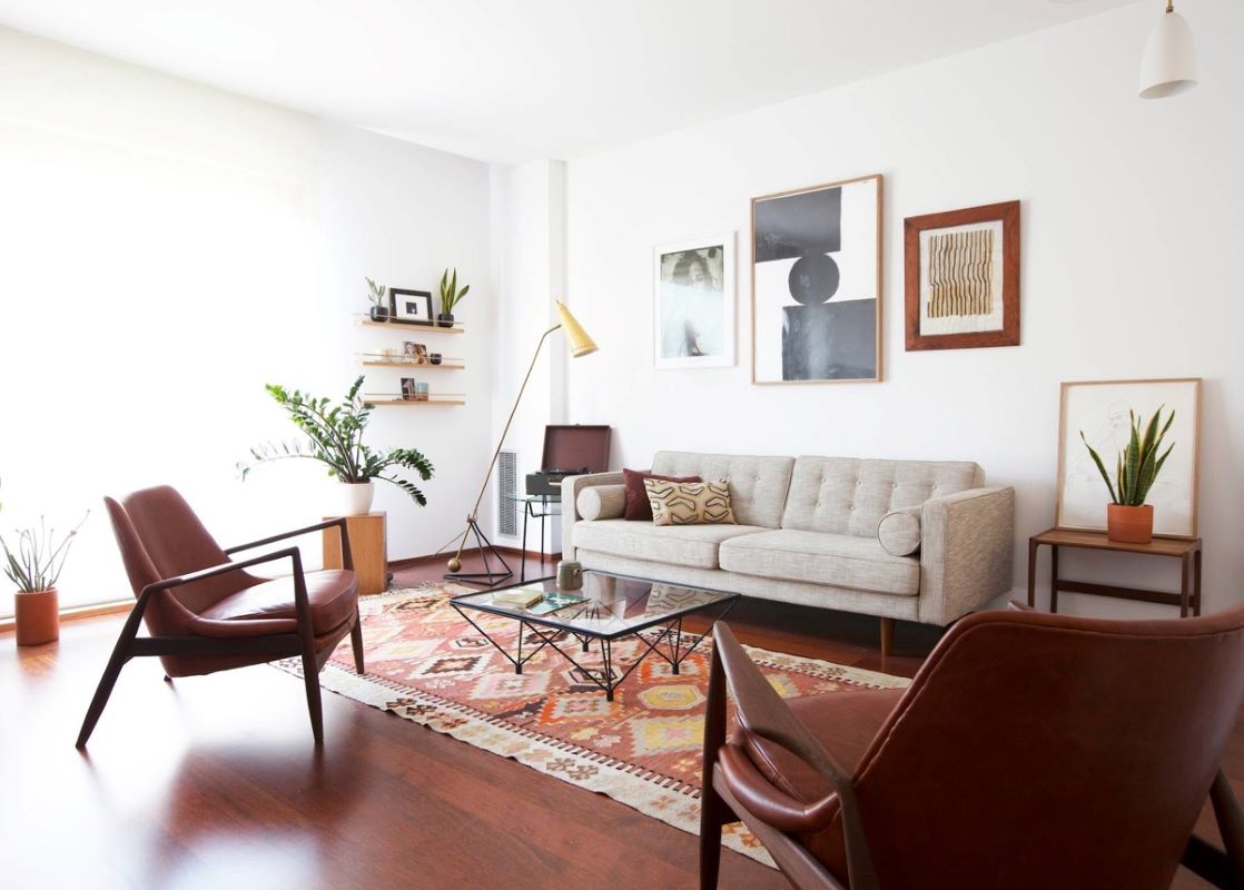 Mid century modern living room staples