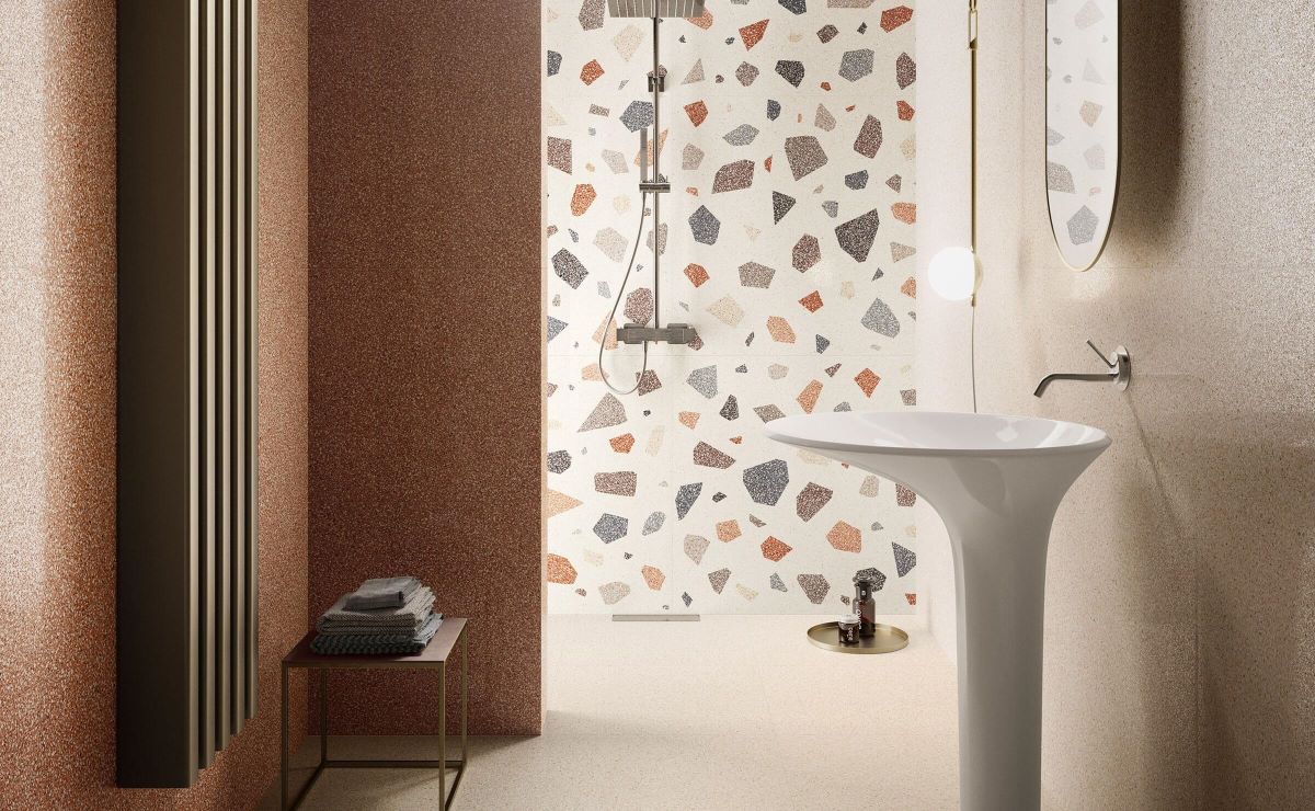 Terrazzo in bathroom decor ideas 2023
