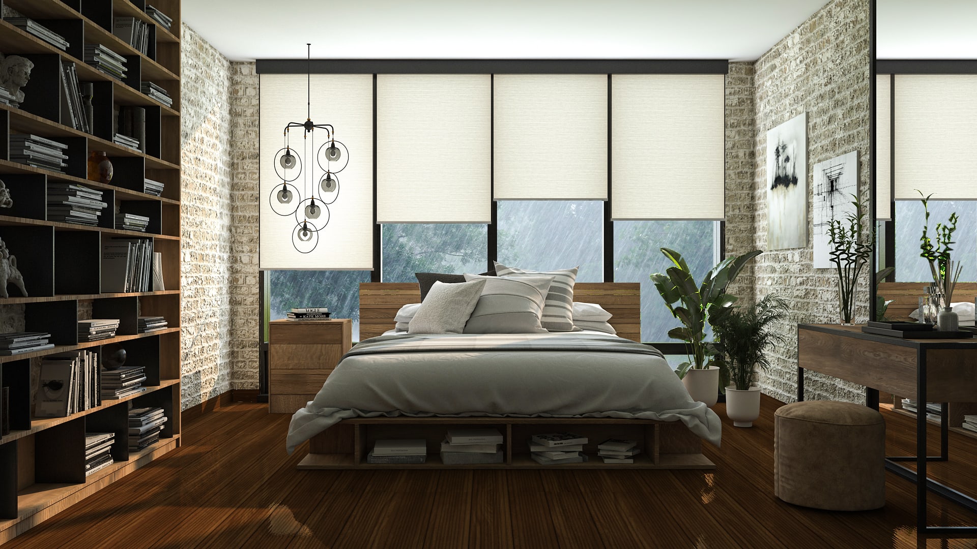 Urban rustic guest room ideas by Homilo