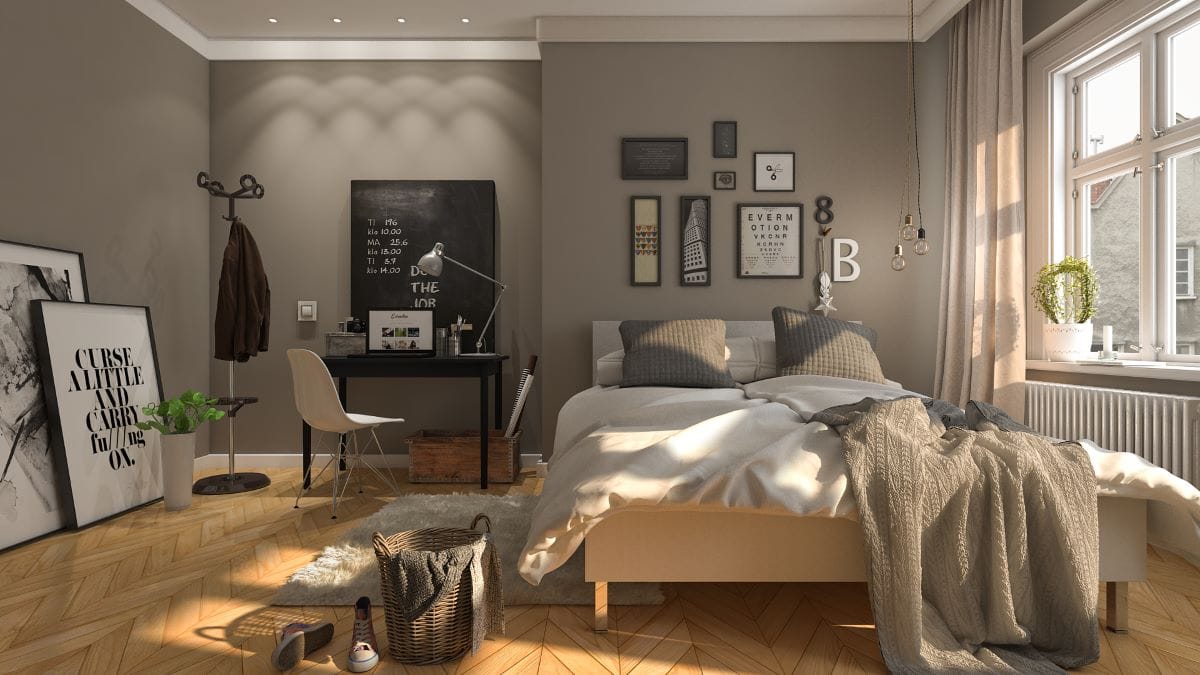 Hygge-inspired Scandinavian bedroom by Homilo