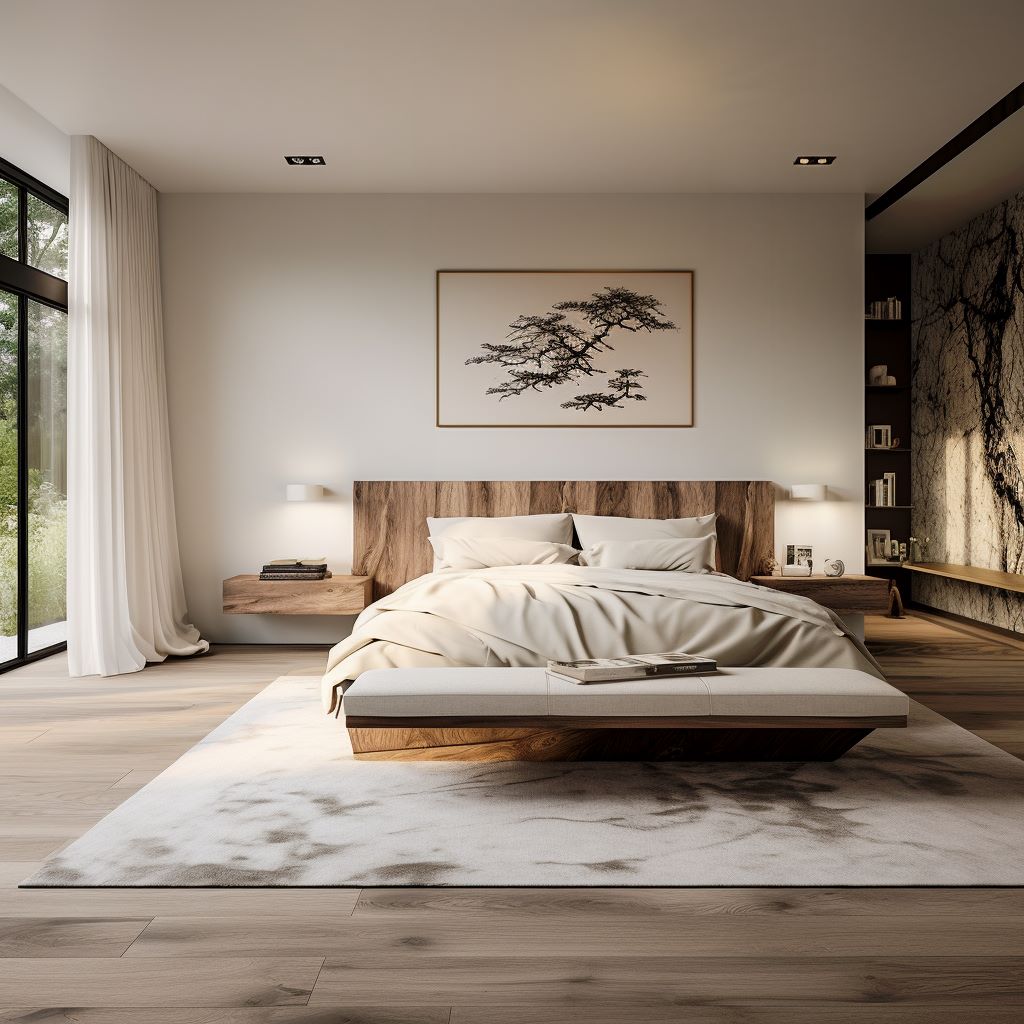 Organic modern bedroom design ideas by Homilo