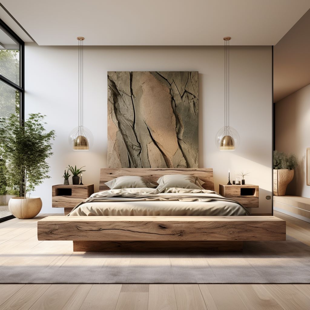 Organic modern bedroom ideas by Homilo
