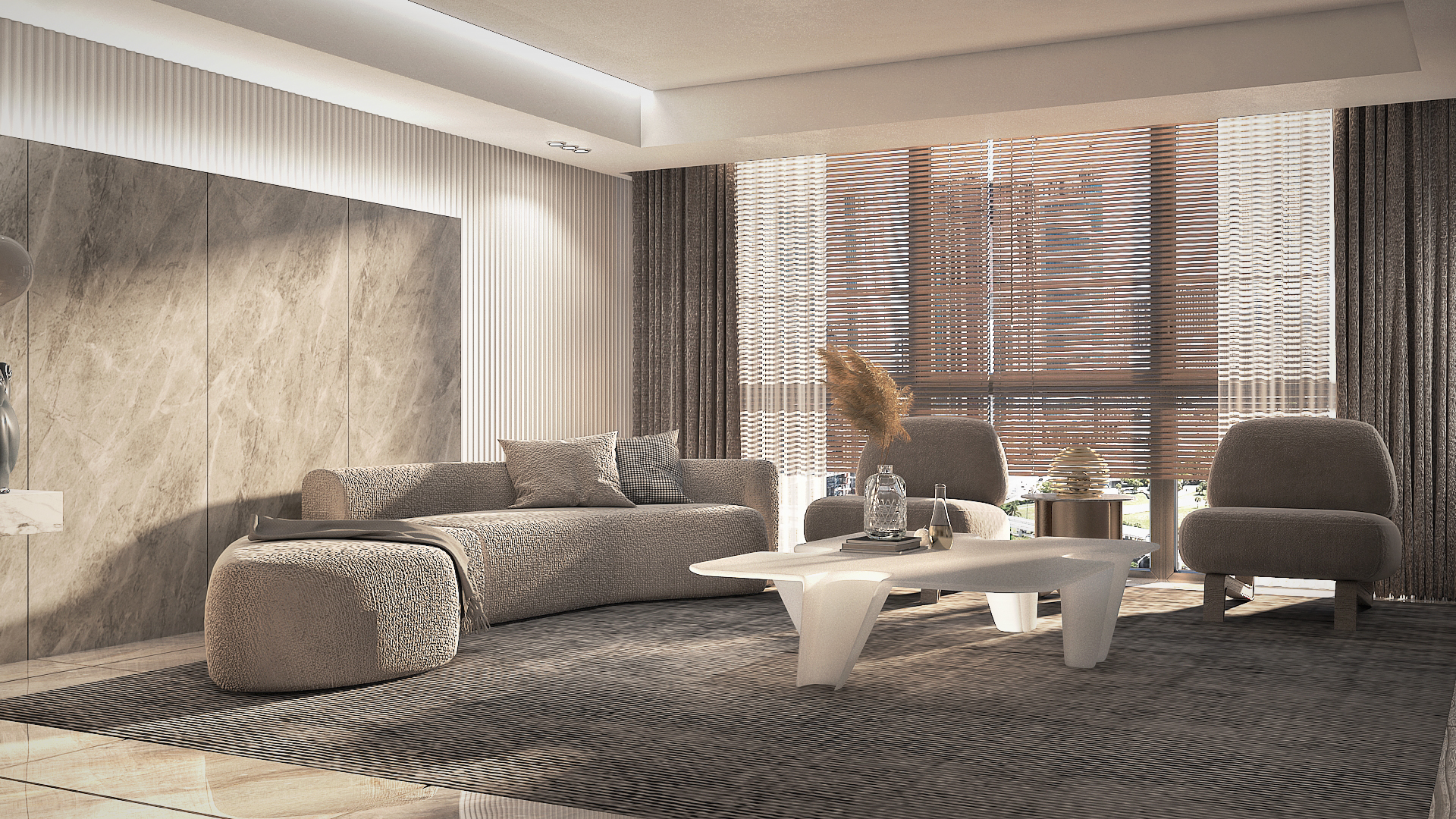 Sophisticated Serenity: Unveiling the Harmony of Gray and White in Your Living Room
