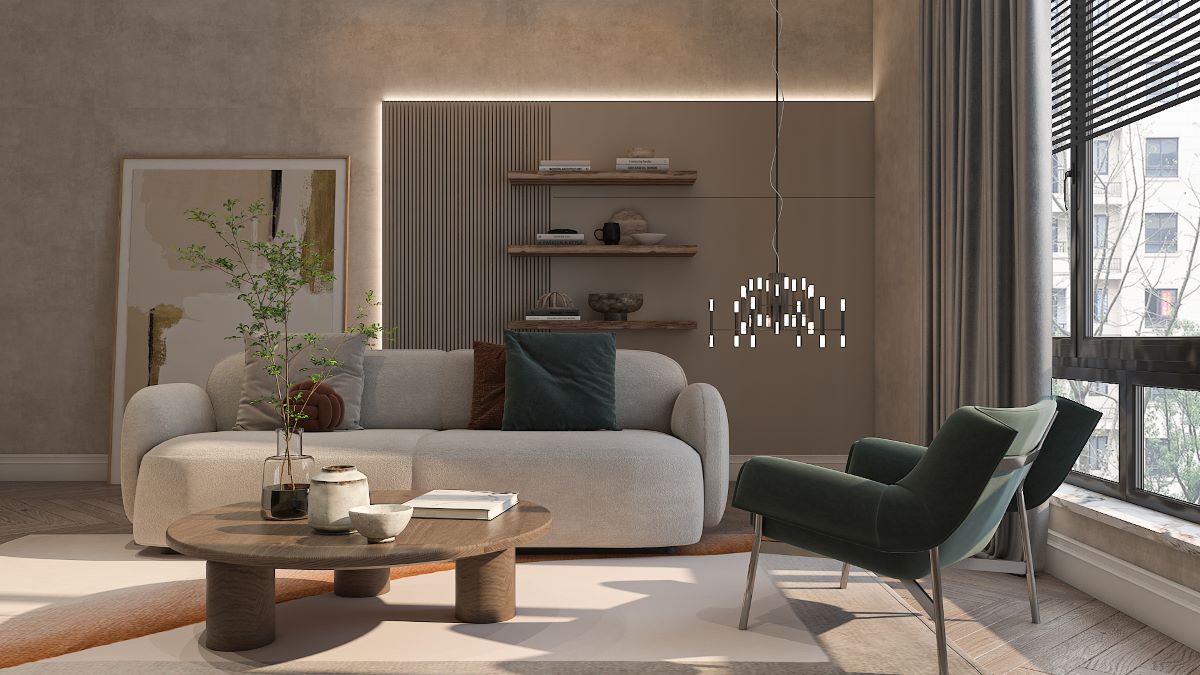 Eco-friendly living room decor ideas 2024 by Homilo