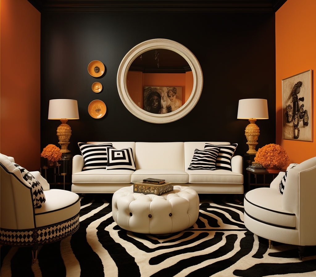 Checkrboards and stripey patterns reimagined, 2024 interior design trend ideas by Homilo